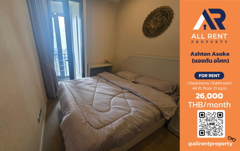 🔥 Ashton Asoke, premium high-floor unit in the heart of Asoke, only 26,000 THB! ✨ 31 sq.m., 44th floor, ready to move in.