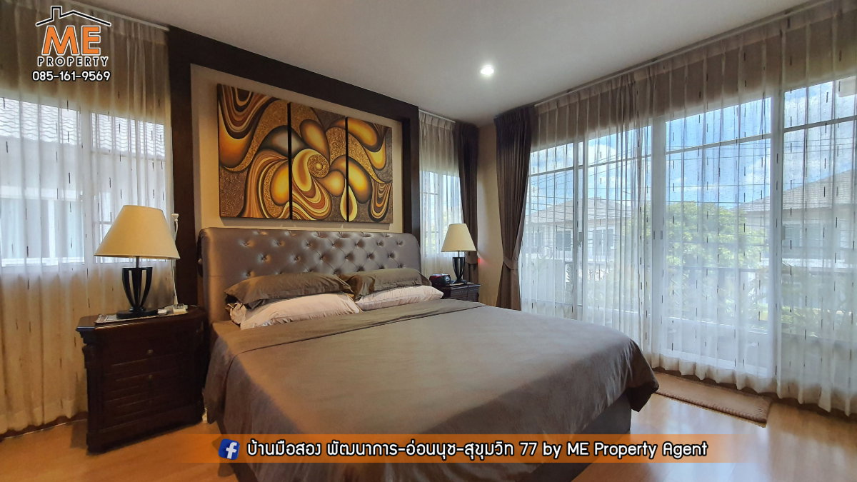 รูป ให้เช่า บ้านเดี่ยว ภัสสร เพรสทีจ  พัฒนาการ 38 ติดถนนเมน Built-in ครบ ใกล้ทองหล่อ และ BTS อ่อนนุช โทร 064-954-9619 (RBJ21-67) - รูปที่ 13/18