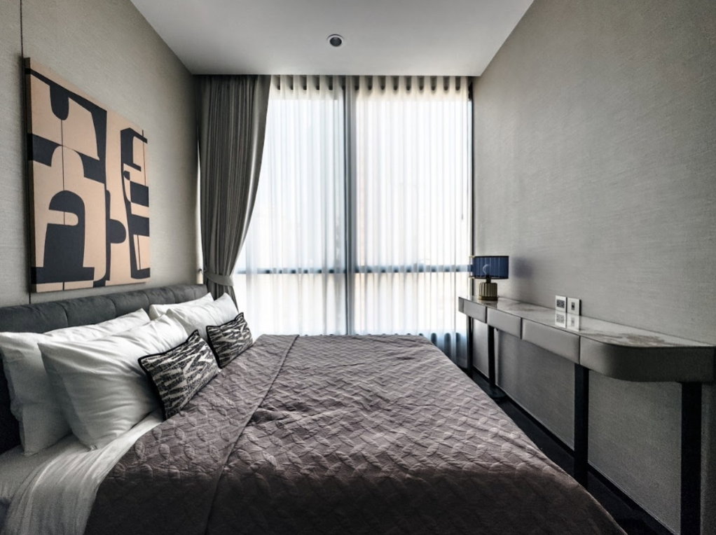 picture Condo for RENT : The Esse Sukhumvit 36 𝐒𝐢𝐳𝐞 : 75 sqm. 2 Bed / 2 Bath / City view 𝐅𝐥𝐨𝐨𝐫 : 21st Fully furnished - 13/18
