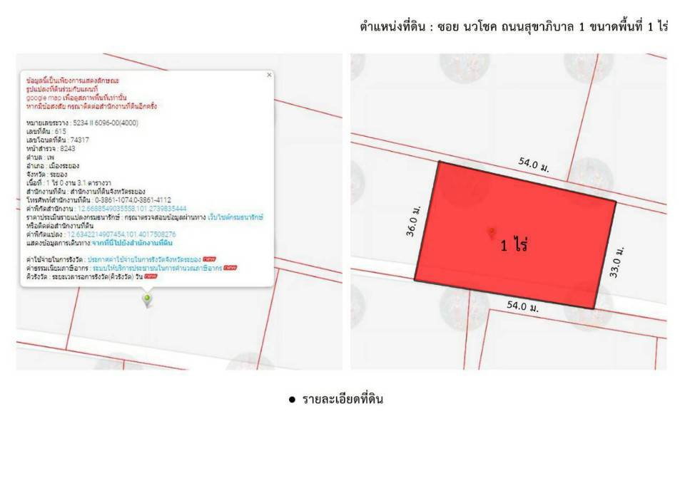 รูป ขายที่ดิน 1 ไร่ถมแล้ว ติดถนนสาธารณะ ตำบลเพ อำเภอเมืองระยอง - รูปที่ 6/8