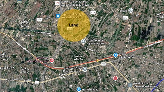 รูป ขายที่ดินเปล่า ถนนบางกรวย-จงถนอม ใกล้ Central Westville - รูปที่ 4/4