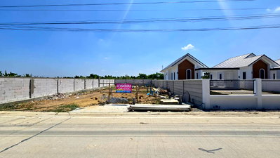 ขายที่ดิน : ที่ดิน ถมแล้ว 100 ตรว. วัดมะสง ไทรน้อย 
