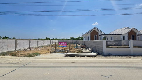 100 square wah of land, already filled and leveled, Wat Masong, Sai Noi.