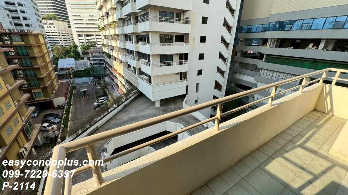 รูป P-2114 ห้องกว้าง พร้อมอยู่! Saranjai Mansion (สราญใจ แมนชั่น)  ใกล้ BTS นานา 25,000 บาท | Line Id: @easycondoplus | 099-229-6397 - รูปที่ 13/15