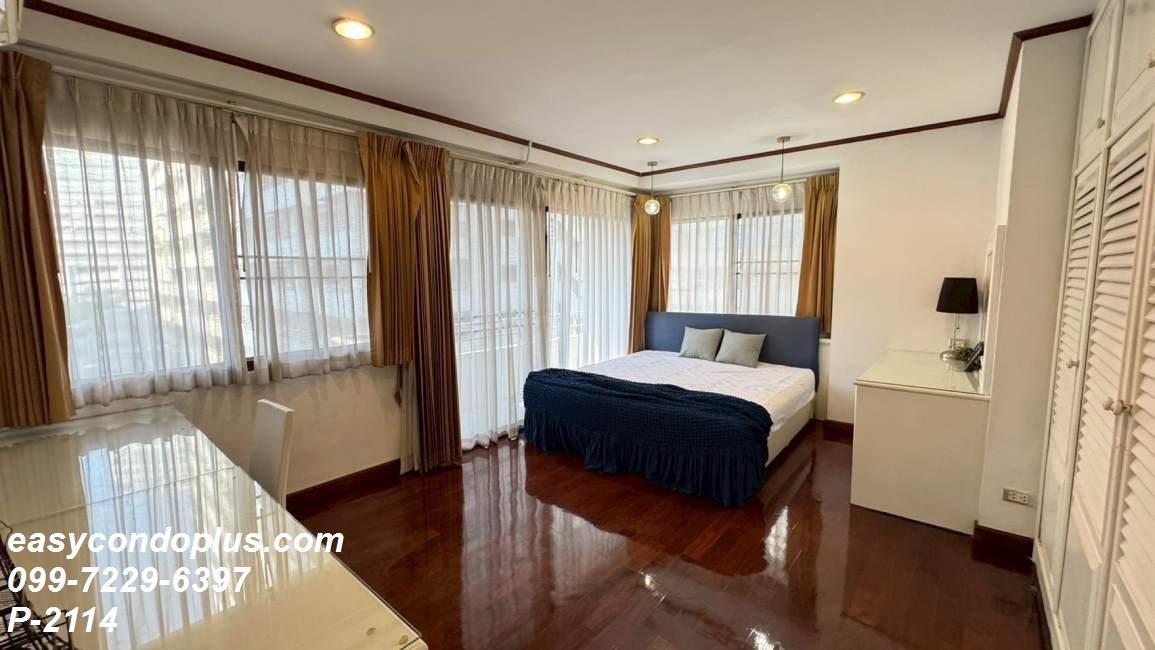 รูป P-2114 ห้องกว้าง พร้อมอยู่! Saranjai Mansion (สราญใจ แมนชั่น)  ใกล้ BTS นานา 25,000 บาท | Line Id: @easycondoplus | 099-229-6397 - รูปที่ 6/15