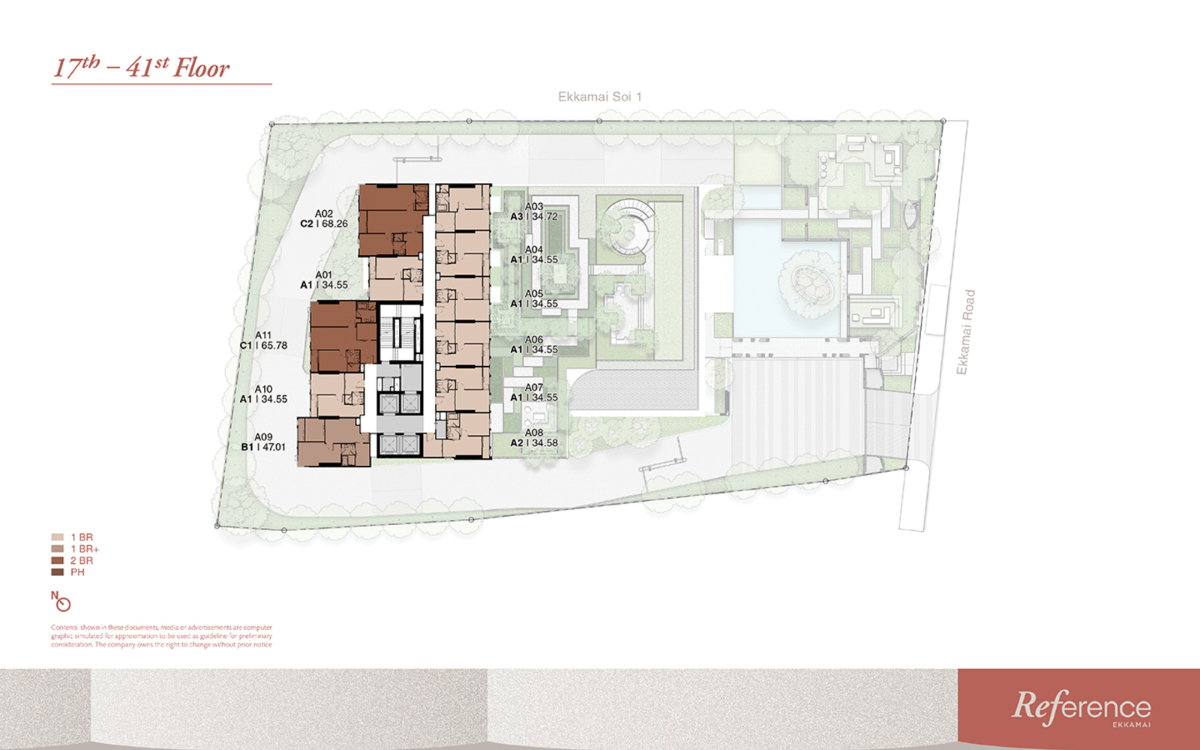 picture Rare Item!! High Floor Reference Ekkamai 1bed+ Unit For Sale!! - 4/12