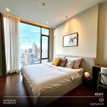 เช่าคอนโด Q1 Sukhumvit 💎 2นอน 92ตร.ม. 100k 🌆แรร์! ยูนิตวิวโล่งสวย ชั้นสูง ติด BTS นานา