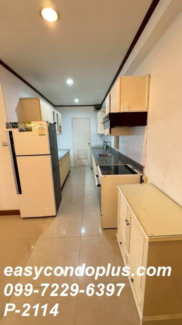 รูป P-2114 ห้องกว้าง พร้อมอยู่! Saranjai Mansion (สราญใจ แมนชั่น)  ใกล้ BTS นานา 25,000 บาท | Line Id: @easycondoplus | 099-229-6397 - รูปที่ 2/15