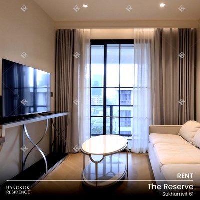 Condos for rent : Rental Condo 🚨 The Reserve Sukhumvit 61, 2BR 62sqm 58K 🔥 Best Price, Available Now, near BTS Thonglo 