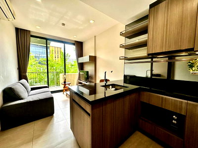 คอนโดให้เช่า : Mori Haus | ให้เช่า 1 ห้องนอน ตกแต่งสวย วิวสวนสีเขียว ใกล้ รร.นานาชาติ ในโครงการ T77