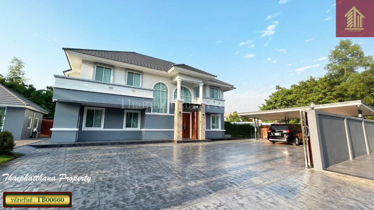 รูป ขายบ้านสวนเนรมิต (ออเงิน-รามอินทรา) บ้านหรู ตกแต่งเฟอร์นิเจอร์ครบครัน นำกระเป๋าเสื้อผ้าเข้ามาอยู่ได้เลย - รูปที่ 2/20