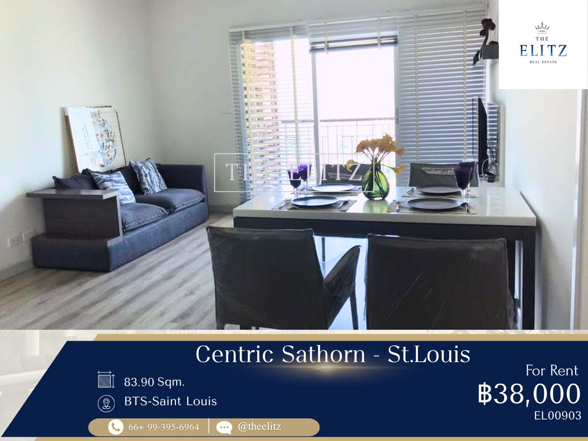 รูป ✨Live in the Heart of Sathorn! Modern 2BR Corner Unit at Centric Sathorn - St.Louis✨ - รูปที่ 1/13
