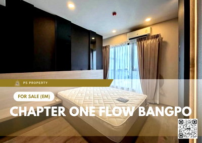 ขายคอนโด : ขายด่วน ✨ Chapter One Flow Bangpo ✨ 2 ห้องนอน เฟอร์นิเจอร์ และ เครื่องใช้ไฟฟ้าครบ ใกล้ MRT บางโพ 