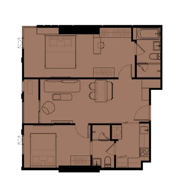 รูป ขาย คอนโด 2 ห้องนอน ในโครงการ เรฟเฟอเรนซ์ เอกมัย 6468268 - รูปที่ 4/4
