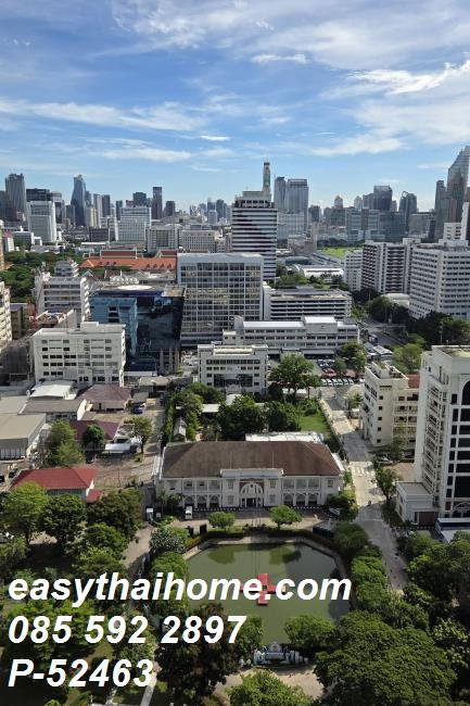 รูป P-52463 ให้เช่าห้องแบบ Duplex คอนโดห้องสวย คัลเจอร์ จุฬา ใกล้ MRT สามย่าน ชั้น20 เฟอร์ครบ มีเครื่องซักผ้า Line: @easythaihome 085-592-2897 - รูปที่ 10/10