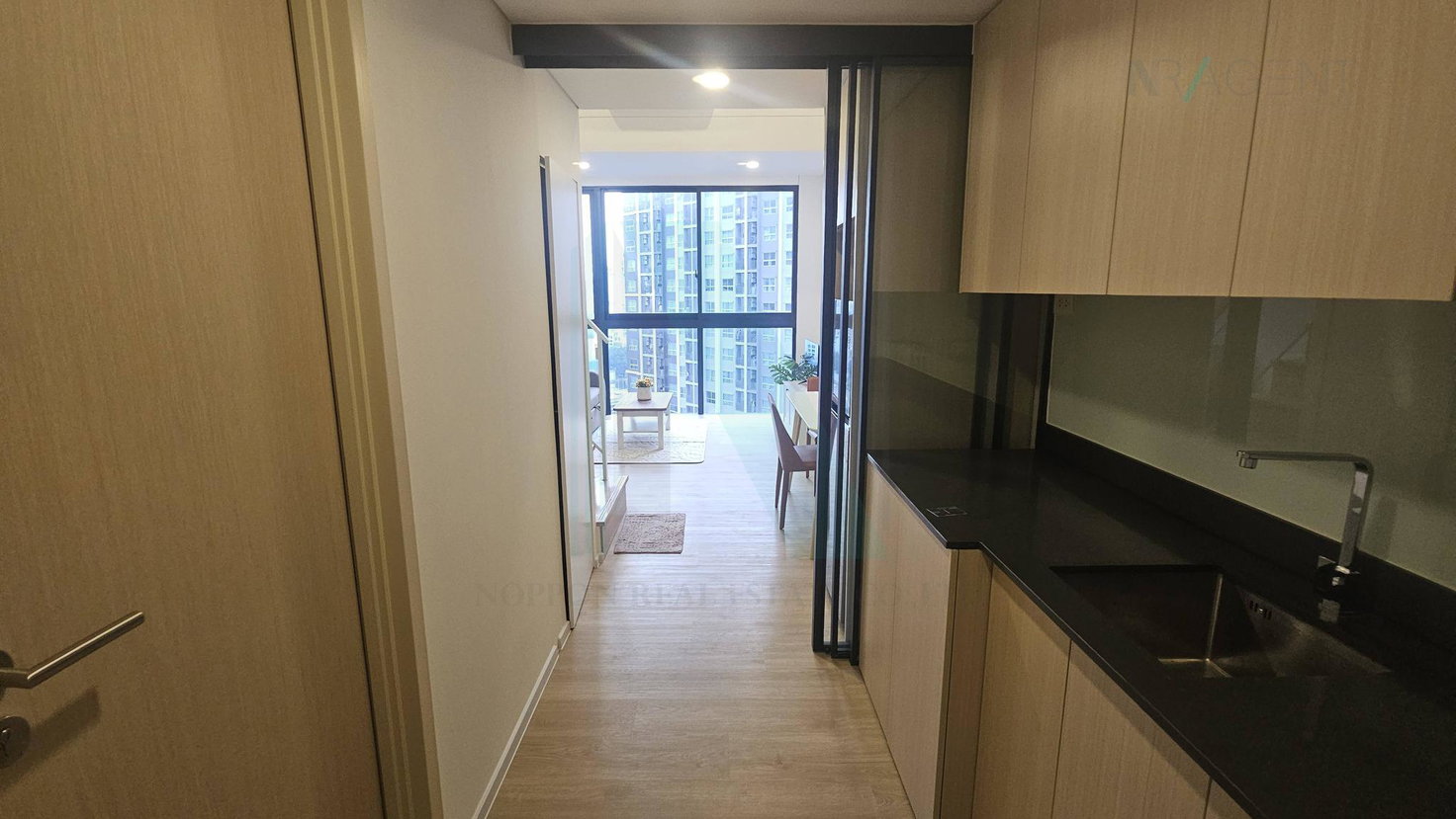 รูป ให้เช่าคอนโด ไซมิส พระราม 9 อาคาร C ชั้น 14 Duplex ขนาด 37 ตรม ใกล้ MRT พระราม 9 - รูปที่ 8/8