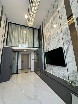 🎊 ให้เช่าคอนโด โซโห แบงค็อก รัชดา อาคาร 1 ชั้น 15 Duplex 2 ห้องนอน ขนาด 48 ตรม ใกล้ MRT ห้วยขวาง