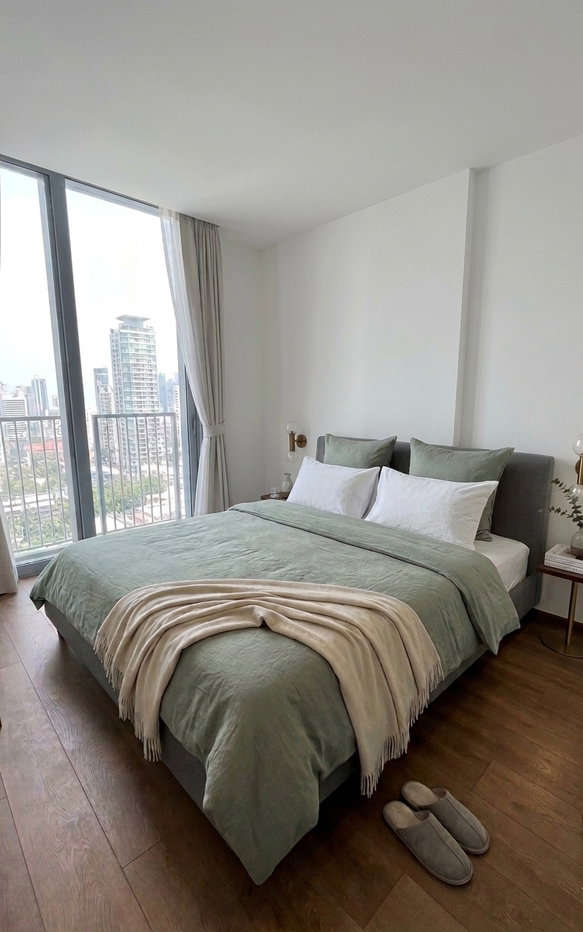 รูป For Rent Condo NOBLE BE33 Building 1, Floor 24, 2 bed room, Room size 52 sqm - รูปที่ 1/15