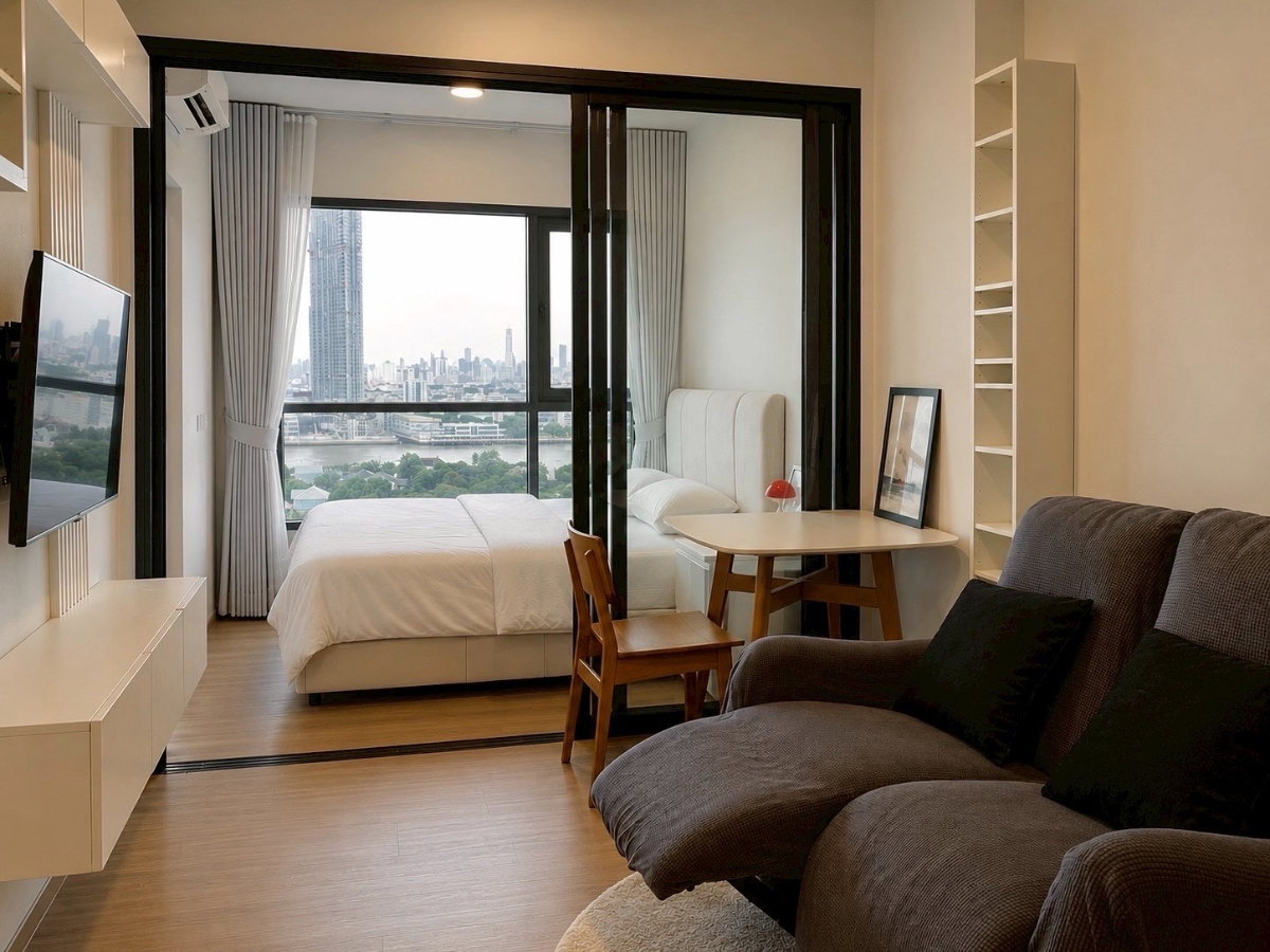รูป 🔥 Chapter One Spark Charan ห้องสวยชั้นสูง ติด MRT เพียง 14,000 บาท ✨ Studio 28 ตร.ม. ชั้น 16 วิวโล่ง เดินทางสะดวก พร้อมเข้าอยู่ - รูปที่ 10/11