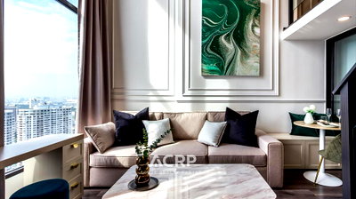 ขายคอนโด : ขาย KnightsBridge Space Ratchayothin Duo Space | High Floor | 0 m. from BTS Phahonyothin