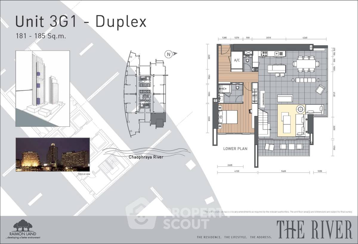 picture 48th-Floor 3-BR 185 Sqm Condo At The River, 400m to BTS Saphan Taksin (ID 512043) - 10/11