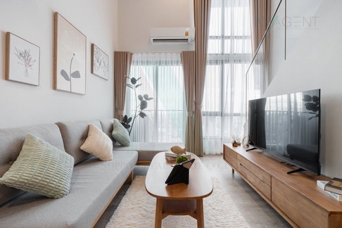 🎊 For Rent Condo THE TREE PATTANAKARN-EKKAMAI Building 1, Floor 29,Duplex 2 bed room, Room size 55 sqm