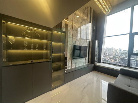 🔺 For Rent Condo SOHO BANGKOK RATCHADA Building 1, Floor 15,Duplex 2 bed room, Room size 48 sqm