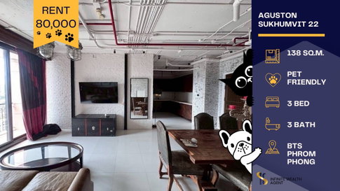 ðū Pet-friendly 3BR near BTS Phrom Phong ðŋ 138 sqm with Benchasiri Park view, perfect for families ðĄ Only 80,000/month âĻ