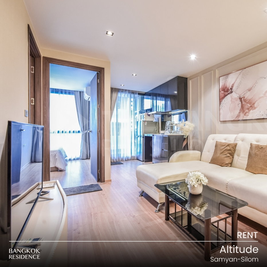 รูป เช่าคอนโด 💥 Altitude Samyan-Silom 2นอน 43.90ตร.ม. 33k 🛋️ ห้องสวยแต่งครบ ใกล้ MRT สามย่าน - รูปที่ 1/9