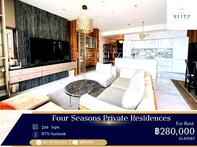 Condos for rent :  ✨Thailand’s No.1 Ultra-Luxury Riverside Landmark | Elite Waterfront Residence for Rent ✨