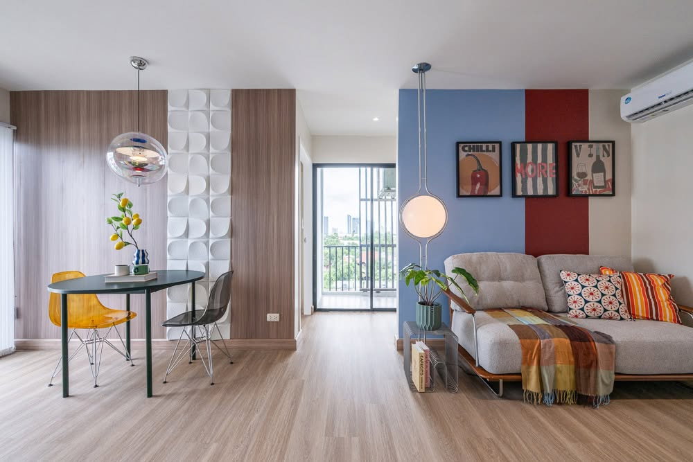 picture Icondo Ngamwongwan corner 2 bedroom unit near MRT - 4/5
