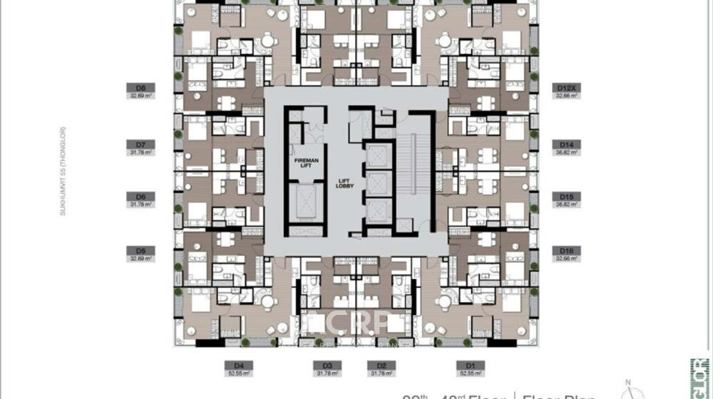 picture ✨ Rare Corner Fullplex! Noble Form Thonglor-2Bed 76.96 sq.m. Floor 42, South View, Near Sky Pool.CBD - 14/20