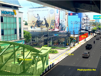 Land for sale Chaeng Watthana Road : Prime BTS-Adjacent Land for Sale | 488 sq.wah | Only 30m from BTS Phahonyothin 59 | Orange Zone (Y.6)