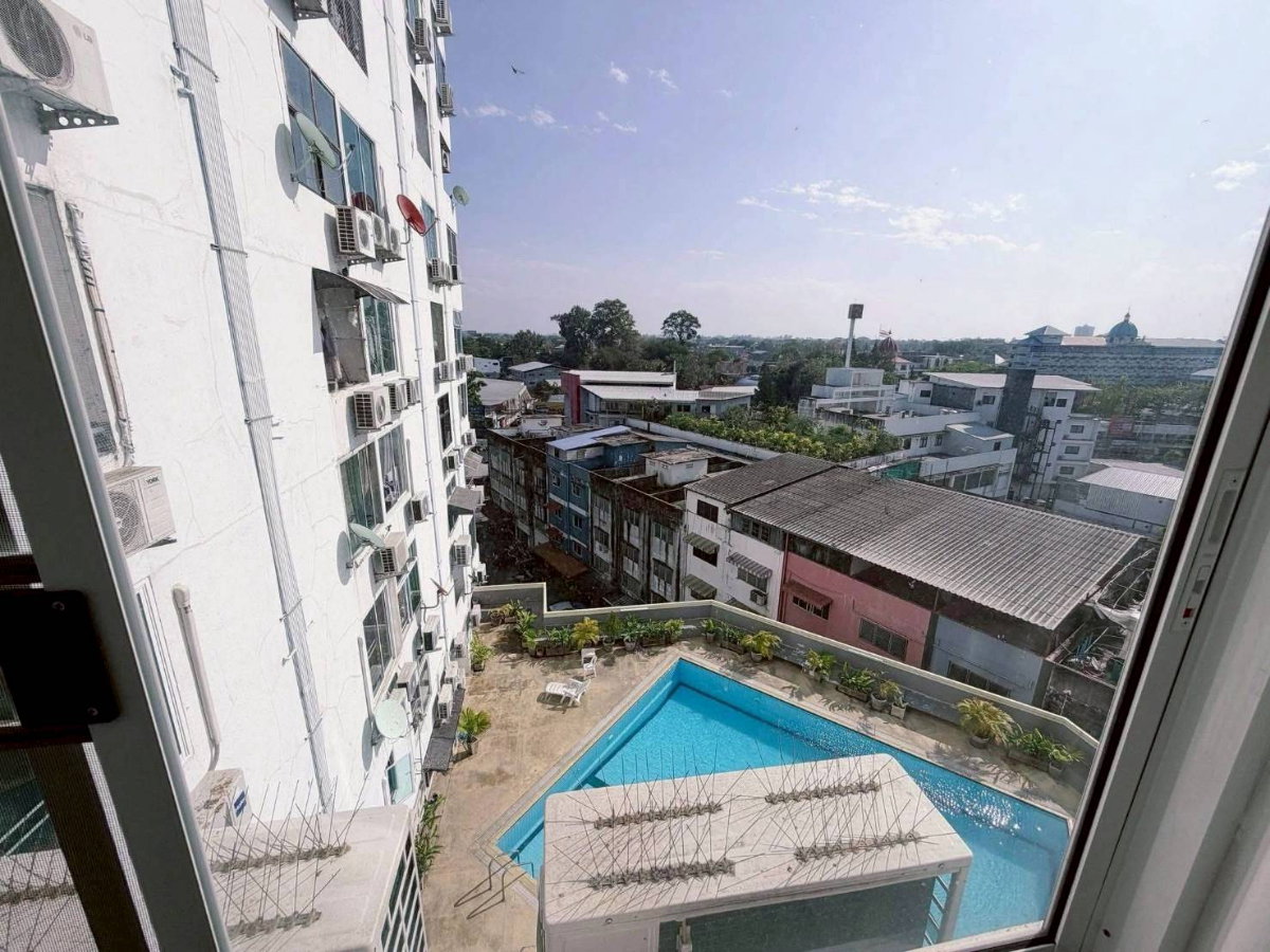 รูป ให้เช่า คอนโด SR complex แยกหนองประทีป วิวสระน้ำ ✅ราคาเช่า 9,000 บาท/เดือน - รูปที่ 12/14