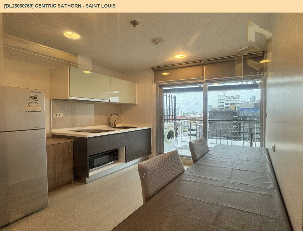 รูป DL26060769 ให้เช่าคอนโด เซ็นทริค สาทร - เซนต์หลุยส์ (Centric Sathorn - Saint Louis) ใกล้ BTS สุรศักดิ์ พร้อมเข้าอยู่ โทรด่วน 0638692663 LineID @952jdxxk - รูปที่ 4/8