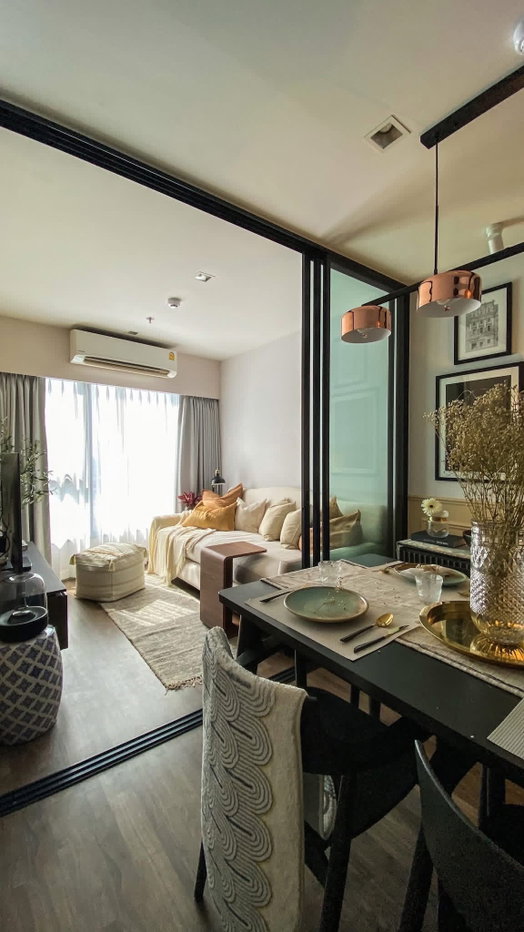 รูป （BB157) FOR RENT  LIFE LADPRAO Valley Fl. 22   ห้องขนาด 35 ตารางเมตร ชั้น 22 แต่งพร้อมอยู่ fully-furnished  One bed plus - รูปที่ 1/16