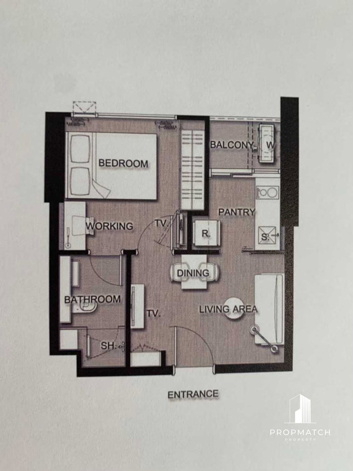 รูป PM000069 ✨Flash Deal ✨ The Saint Residences (1Bed 1Bath 31 SQM.) พร้อมอยู่ ! เพียง 14,000 บาทต่อเดือน Tel.0981315848 @propmatch - รูปที่ 13/13