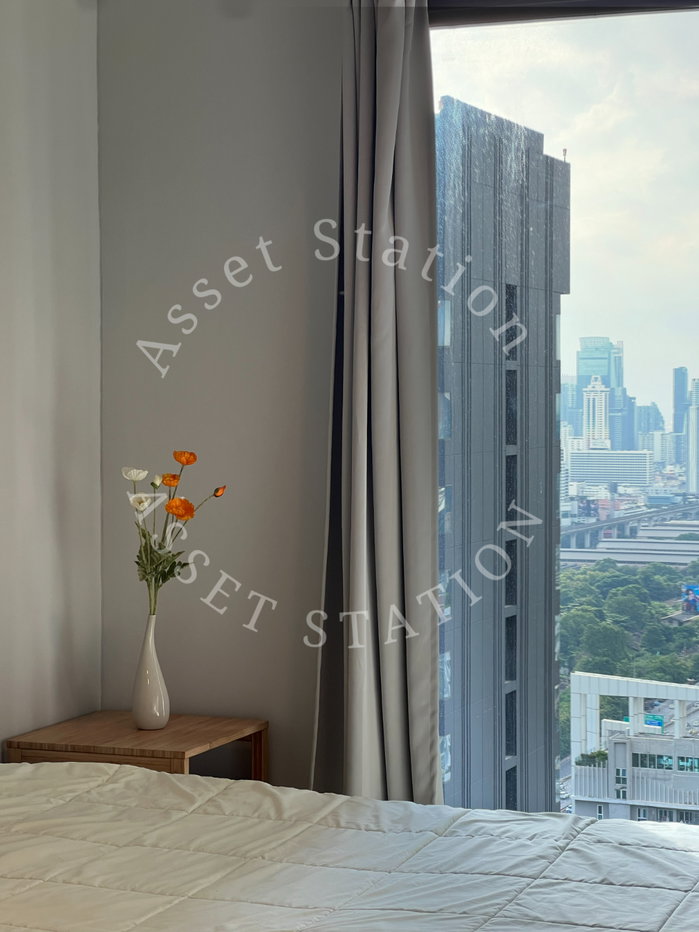 รูป 🏢ขายห้องชั้นสูง Life Asoke-Rama 9 วิวเมืองห้องพร้อมเฟอร์ ราคาถูกมาก🚅 ใกล้ MRT พระราม 9 - รูปที่ 2/8
