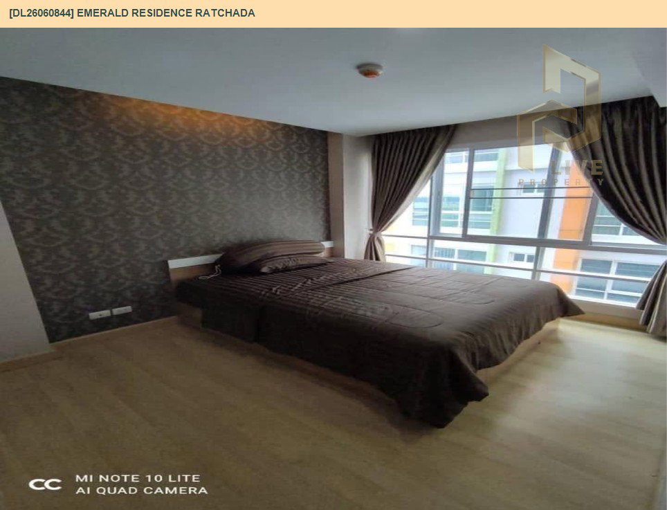 รูป DL26060844 ขายคอนโด เอมเมอรัลด์ เรสซิเดนท์ รัชดา (Emerald Residence Ratchada) ใกล้ MRT ห้วยขวาง พร้อมเข้าอยู่ โทรด่วน 0614453194 LineID @952jdxxk - รูปที่ 4/13