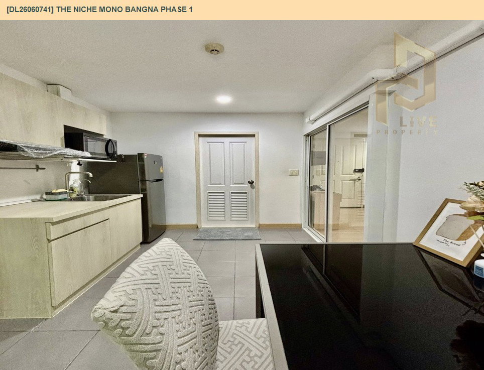 รูป DL26060741 ให้เช่าคอนโด เดอะ นิช โมโน บางนา เฟส 1 (The Niche Mono Bangna Phase 1) ใกล้ BTS บางนา พร้อมเข้าอยู่ โทรด่วน 0638692663 LineID @952jdxxk - รูปที่ 9/14