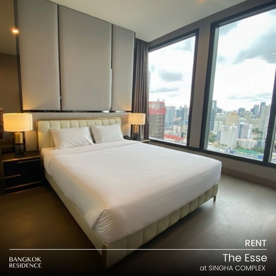 รูป เช่าคอนโด 🌃 The Esse at Singha Complex 2นอน 77ตร.ม. 69K 💚 ห้องสวยชั้นสูง พร้อมเช่า ใกล้ MRT เพชรบุรี - รูปที่ 1/7
