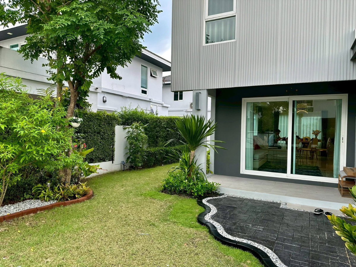 รูป 🏡📌ให้เช่าบ้านเดี่ยวสวยพร้อมอยู่ ชัยพฤกษ์ ทางด่วนรามอินทรา-จตุโชติ (L&H) 3 ห้องนอน 3 ห้องน้ำ พร้อมแอร์ครบทุกห้อง แถมฟรี WiFi และคนสวนดูแลสนามหน้าบ้าน - รูปที่ 12/15