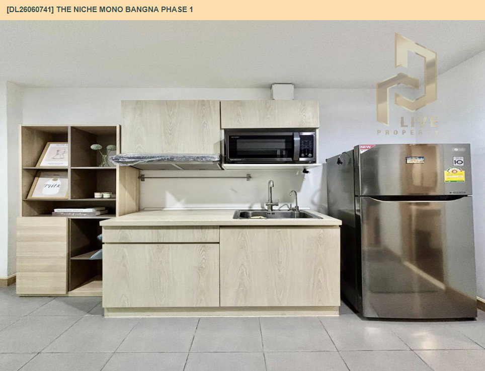 รูป DL26060741 ให้เช่าคอนโด เดอะ นิช โมโน บางนา เฟส 1 (The Niche Mono Bangna Phase 1) ใกล้ BTS บางนา พร้อมเข้าอยู่ โทรด่วน 0638692663 LineID @952jdxxk - รูปที่ 10/14