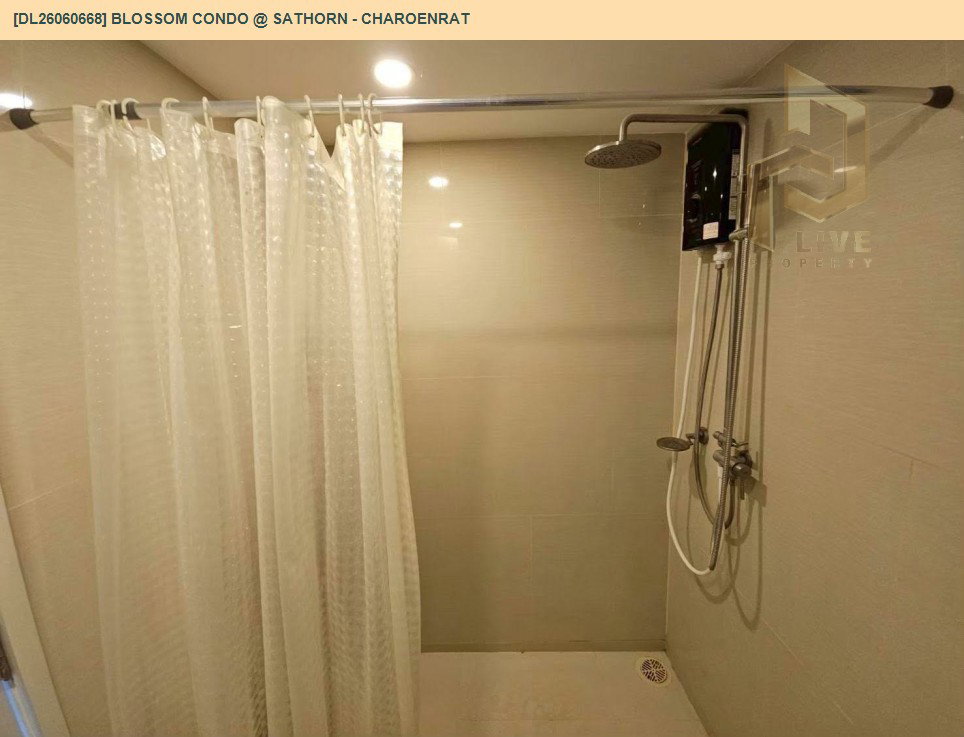 รูป DL26060668 ให้เช่าคอนโด บลอสซั่ม คอนโด แอท สาทร - เจริญราษฎร์ (Blossom Condo @ Sathorn - Charoenrat) ใกล้ BTS สุรศักดิ์ พร้อมเข้าอยู่ โทรด่วน 0614453194 LineID @952jdxxk - รูปที่ 7/8