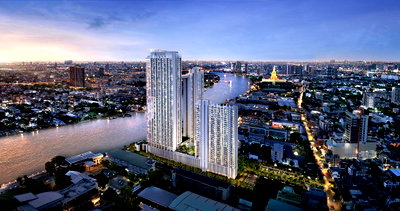 Condos for sale : Sale! Chao Phraya Riverside Condominium "Wan Vayla Na Chaopraya" 49.70 sq.m. Unit 13B11 