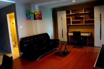 Condos for rent : P-44211 🔑 1Bedroom for Rent, Beautiful Condo, Belle Grand Rama 9 Near MRT Phra Ram 9, 14th Floor Fully Furnished Line: @easythaihome 085-592-2897