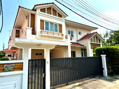 บ้านเดี่ยว วิทยาลัยเทคนิคปทุมธานี : ขายบ้านเดี่ยวหลังมุม มณีรินทร์ พาร์ค รังสิต