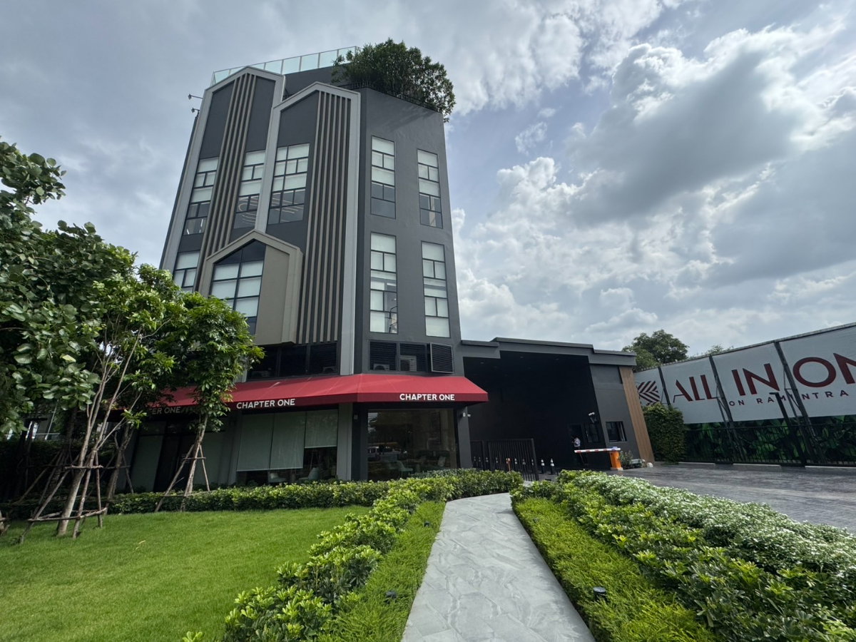 รูป ให้เช่า แชปเตอร์วัน ออล รามอินทรา 𝐂𝐡𝐚𝐩𝐭𝐞𝐫 𝐎𝐧𝐞 𝐀𝐥𝐥 𝐑𝐚𝐦𝐢𝐧𝐭𝐫𝐚  บิ้วอินจัดเต็มแบบอยู่เอง ห้องครัวกั้นกระจก  พร้อมอยู่ต้นเดือน กค - รูปที่ 22/23