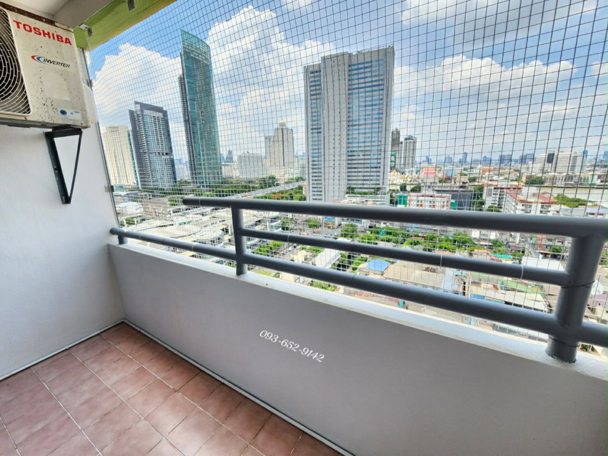 รูป 🥕🥕🥕 ให้เช่าคอนโด Sathorn Bridge Tower (( 50 ตรม / 12000 ต่อเดือน / ห้องมุม วิวแม่น้ำ สวยมาก )) ใกล้ BTS กรุงธน & ICONSIAM - รูปที่ 3/11