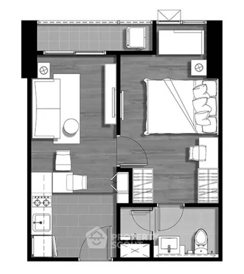 รูป คอนโด 1-ห้องนอน ที่ ซี เอกมัย ใกล้ ARL รามคำแหง (ID 3001480) - รูปที่ 9/9